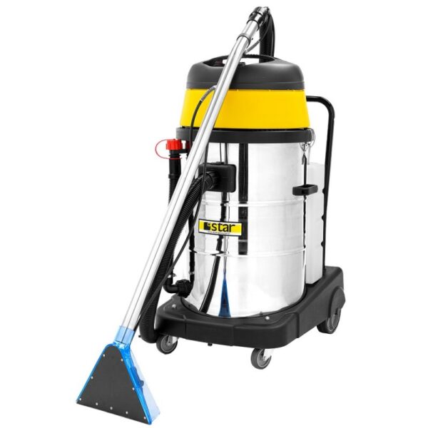 Vacuum cleaners with injection - extraction washing